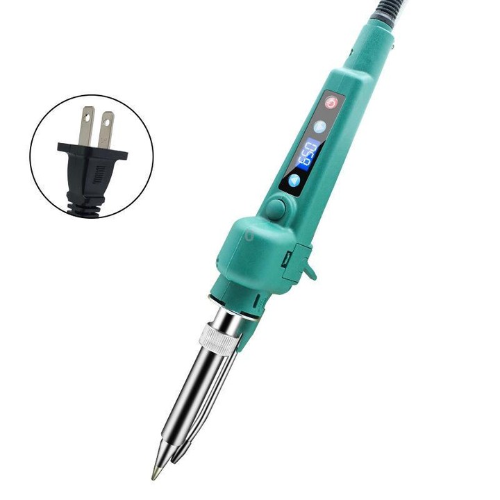 200W US Plug Internal Heating Soldering Iron With Auto Solder Feed Digital Temperature Display