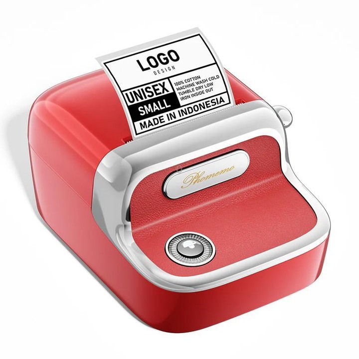 Phomemo M150 Bluetooth Thermal Printer Rechargeable Inkless Barcode Label Maker(Red)