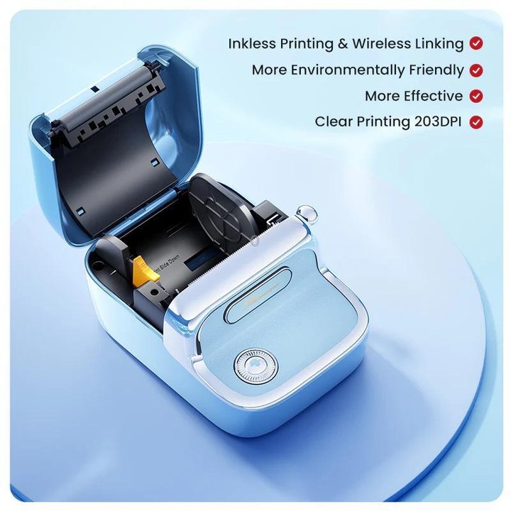 Phomemo M150 Bluetooth Thermal Printer Rechargeable Inkless Barcode Label Maker(Cream)
