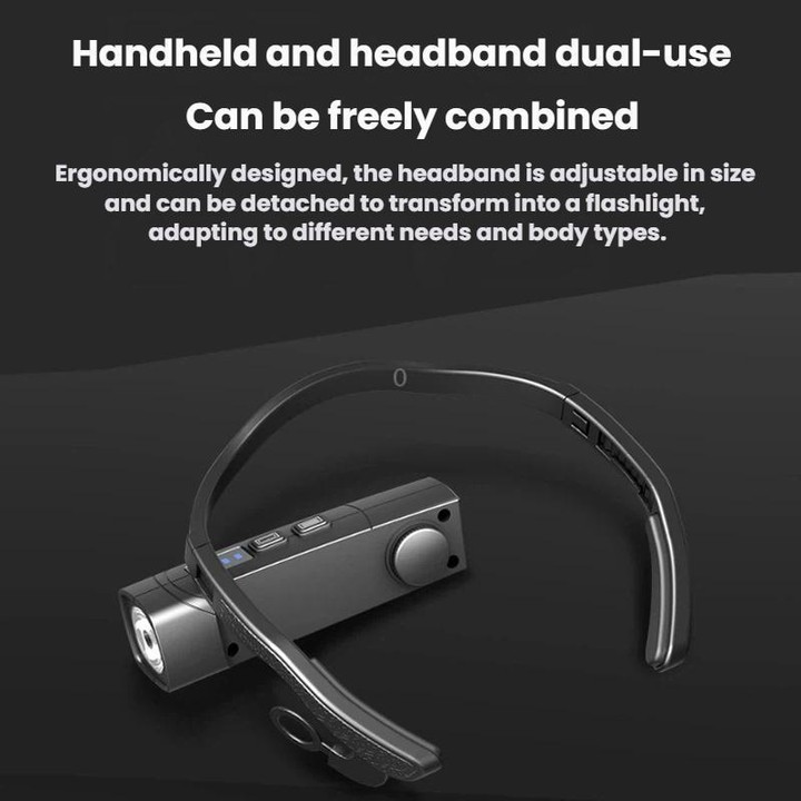 USB Rechargeable Outdoor Side-Hook Ear-Worn Dual-Light Source LED Headlamp, Specification: Standard Right Ear