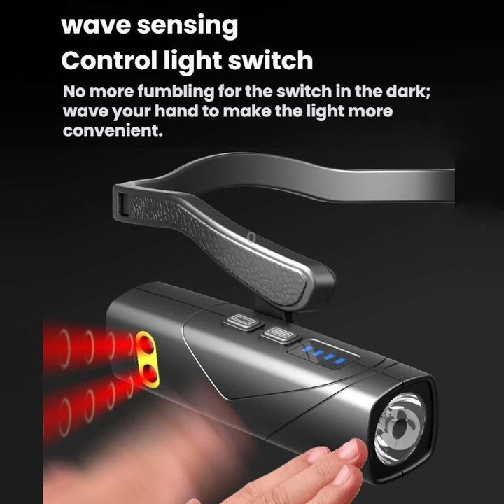 USB Rechargeable Outdoor Side-Hook Ear-Worn Dual-Light Source LED Headlamp, Specification: Sensored Right Ear