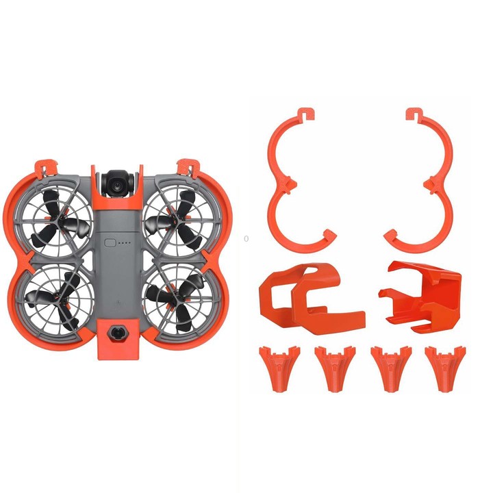 For DJI Neo 2 Drone Propeller Guards Kit Anti-Collision Rings Durable Safety Accessories No Video Transmission Orange