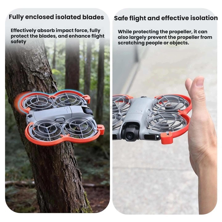 For DJI Neo 2 Drone Propeller Guards Kit Anti-Collision Rings Durable Safety Accessories No Video Transmission Gray