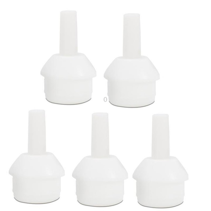 5pcs /Pack High-Temperature Resistant Nylon Desoldering Nozzle 17mm Heatproof Solder Suction Tip(White)