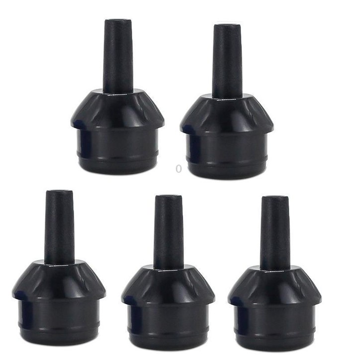 5pcs /Pack High-Temperature Resistant Nylon Desoldering Nozzle 17mm Heatproof Solder Suction Tip(Black)
