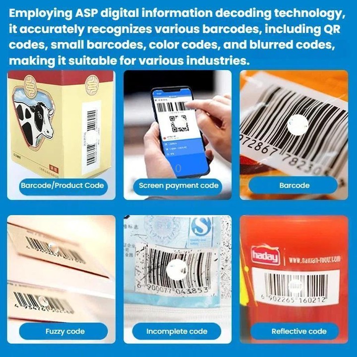 Z01D 2D Ring Bluetooth Scanner Mini Wireless Barcode Scanner For Warehouse Logistics