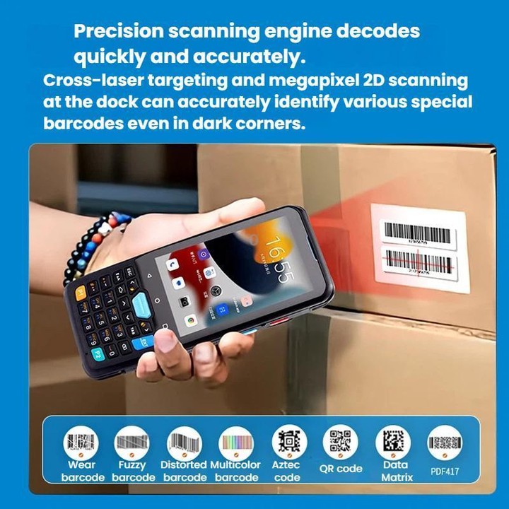 S40 4 inch Android 13 Handheld Terminal Barcode Scanner Data Collector For Warehouse Logistics