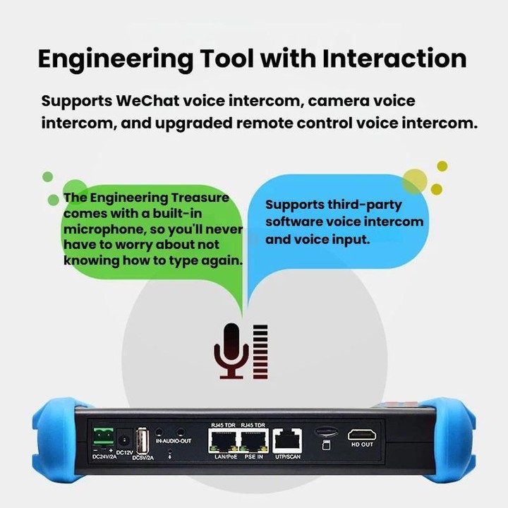 IPC9800MOVTADHSPlus+ Multi-Functional Engineering Tester Coaxial Network Video Surveillance Tester US Plug