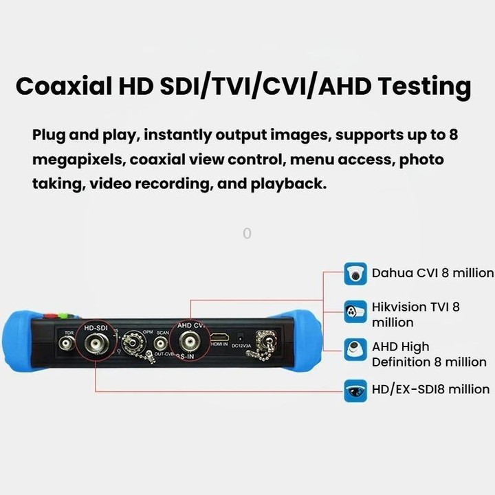 IPC9800MOVTADHSPlus+ Multi-Functional Engineering Tester Coaxial Network Video Surveillance Tester US Plug