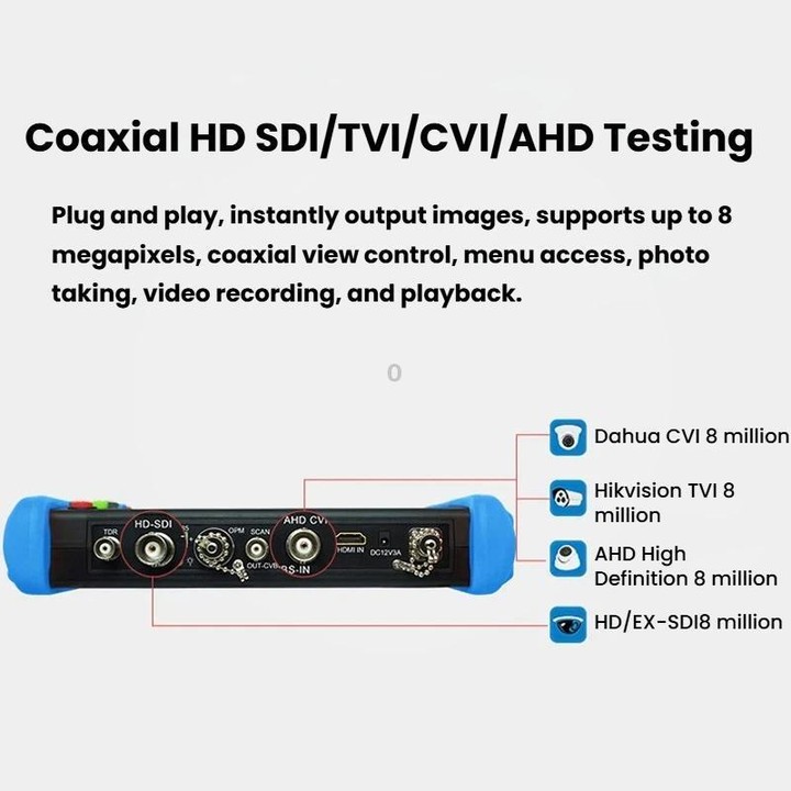 IPC9800MOVTADHSPlus+ Multi-Functional Engineering Tester Coaxial Network Video Surveillance Tester UK Plug
