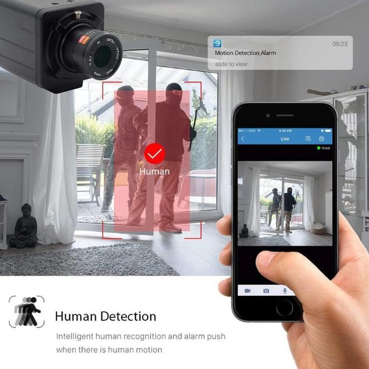 Vanxse 4MP Ultra HD 4mm Lens PoE Network Camera(NX04)