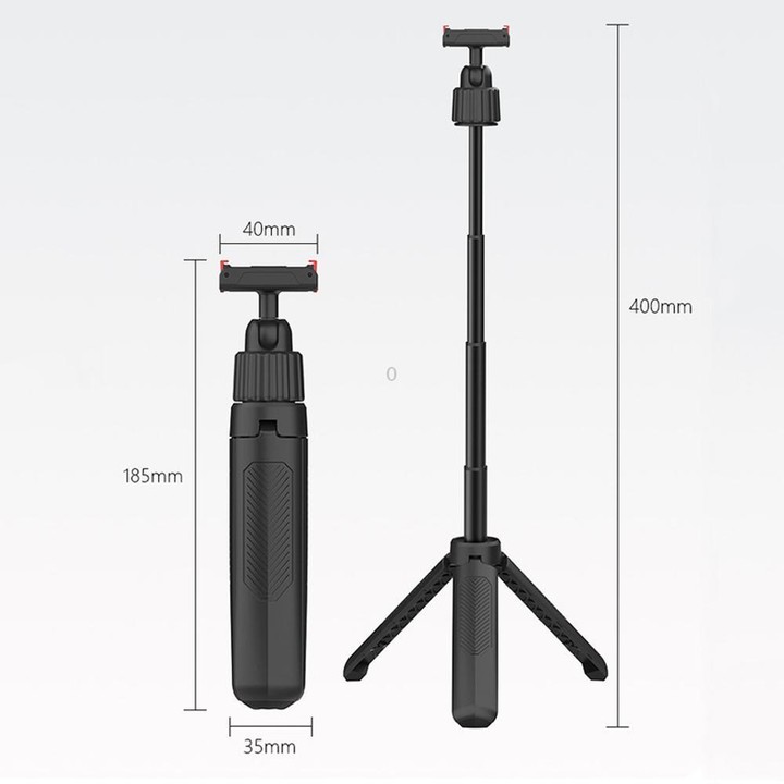 Magnetic Quick-Release Handheld Selfie Stick Tripod for DJI Osmo Action 5 Pro, 4, 3 with 360-Degree Rotation(Black)