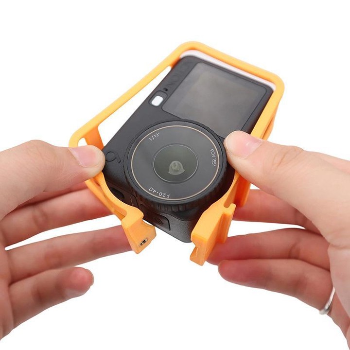 For DJI Osmo Action 6 Camera Cage Shockproof Anti-Drop Protective Frame(Orange)