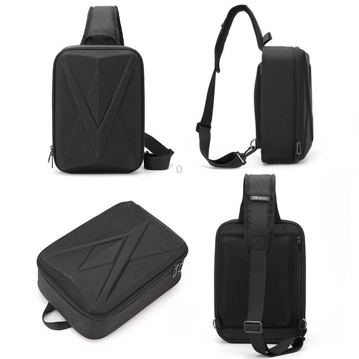 For DJI Neo 2 BKano Smooth Fly Kit Organizer Bag Chest Crossbody Bag(Black)