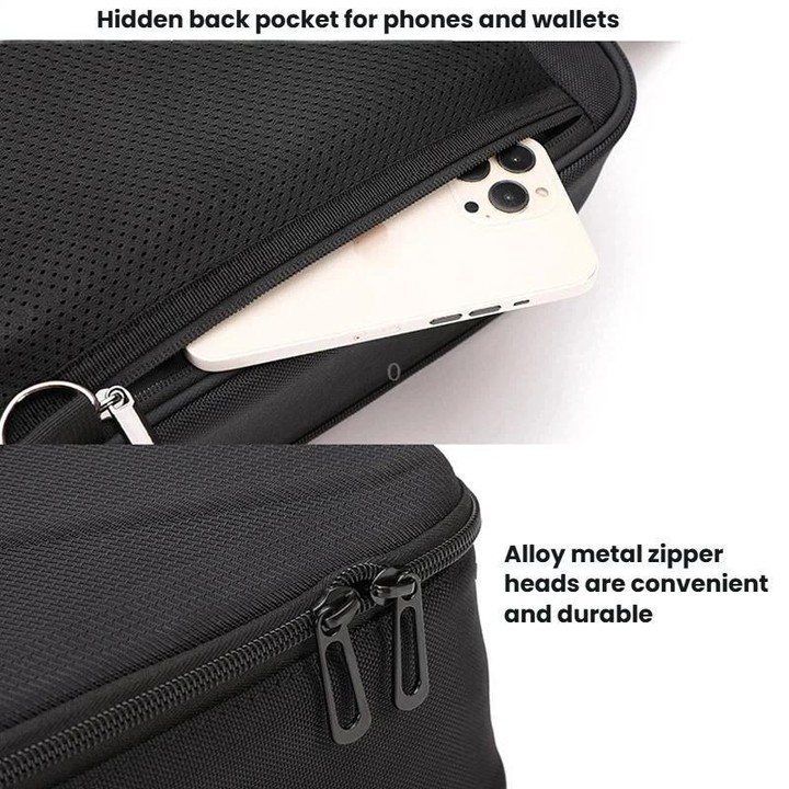 For DJI Neo 2 BKano Smooth Fly Kit Organizer Bag Chest Crossbody Bag(Black)
