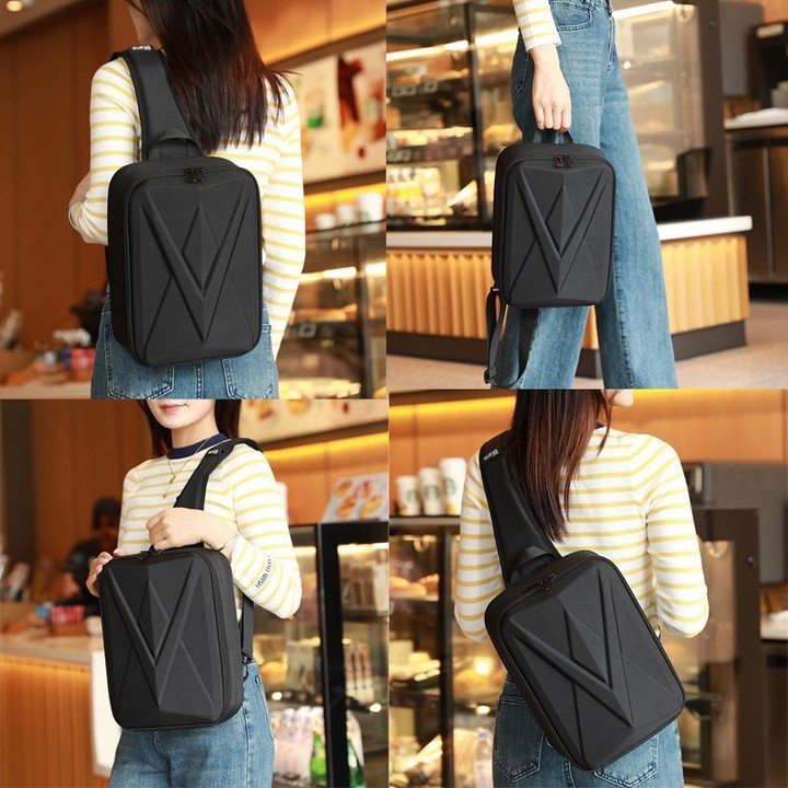 For DJI Neo 2 BKano Smooth Fly Kit Organizer Bag Chest Crossbody Bag(Black)