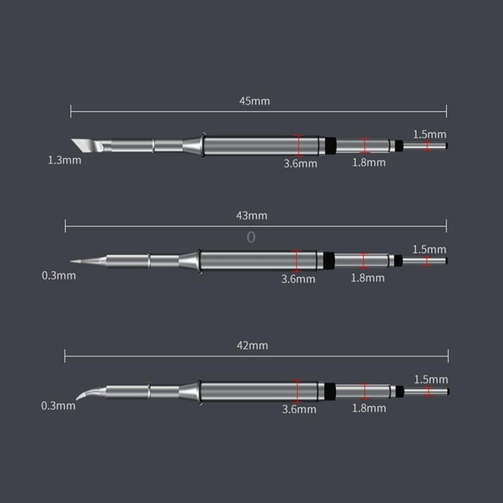 C115 Series Nano-Coated Soldering Tip For JBC T115 Handle Long Life Cartridge C115-I Chisel