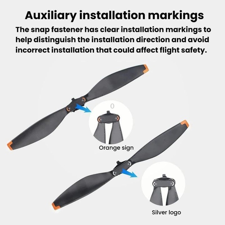 For DJI Mini 5 Pro 4pcs Replacement Propeller Blades Drone Accessories(Black)