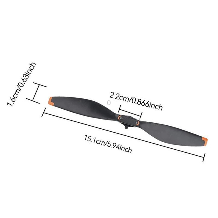 For DJI Mini 5 Pro 4pcs Replacement Propeller Blades Drone Accessories(Black)