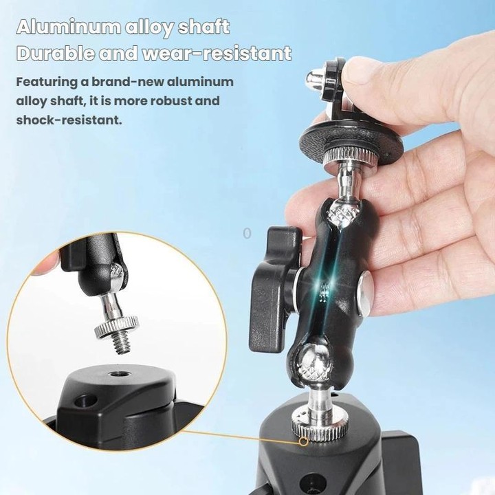 For DJI Osmo Action 6 Suction Cup Mount 360-degree Rotatable Car Windshield Mount with Vacuum Base(Black)