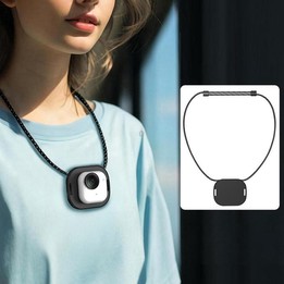 For Insta360 GO Ultra Flymile Magnetic Neck Clip Camera Mount(Black)