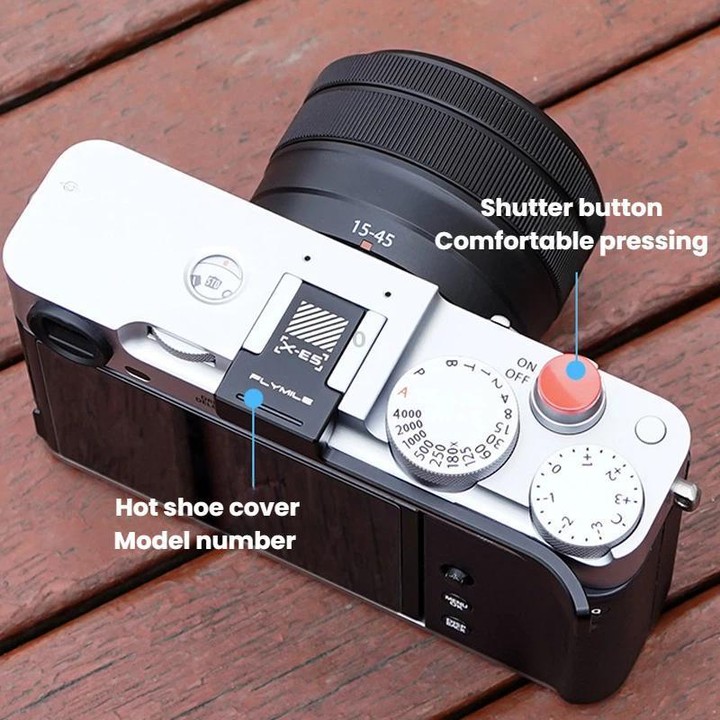 For Fujifilm X-E5 Flymile Protective Non-Slip Hot Shoe Cover Camera Grip(Black)