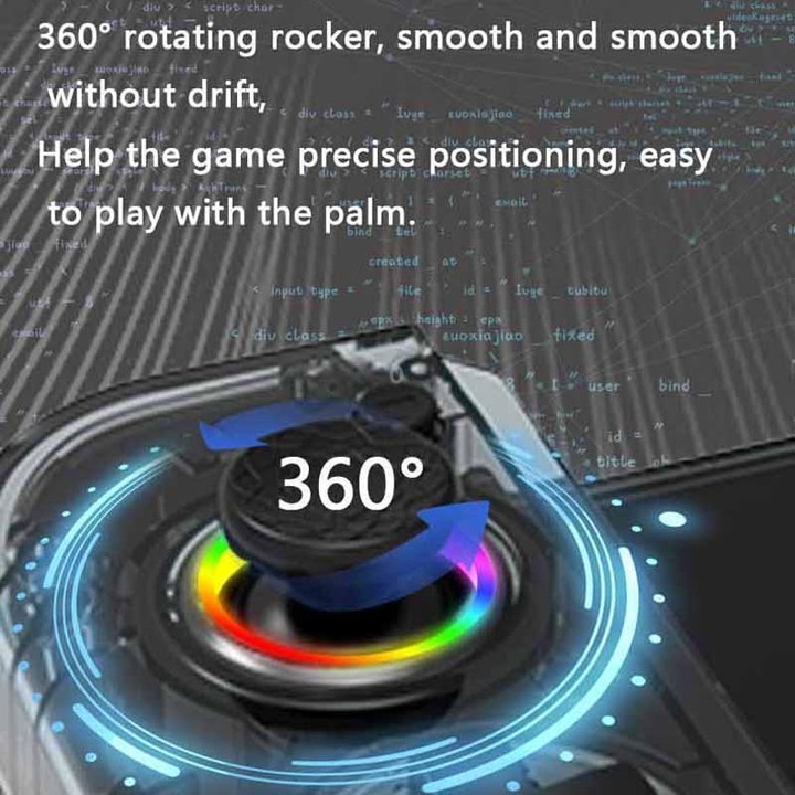 For Nintendo Switch 6-Axis Motion Sensor Controller Direct-Insert Hall Effect Joysticks With RGB Lighting(Black Gray)