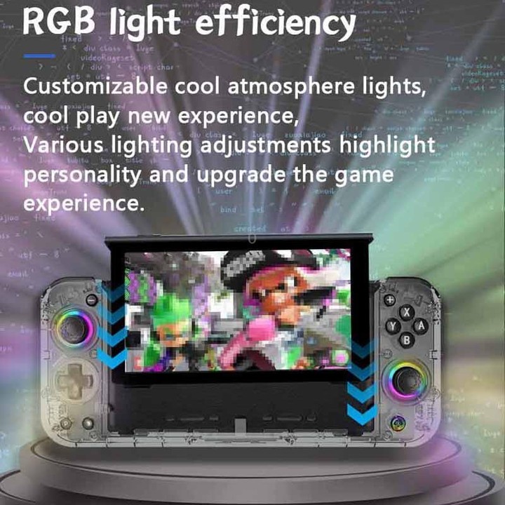 For Nintendo Switch 6-Axis Motion Sensor Controller Direct-Insert Hall Effect Joysticks With RGB Lighting(Green)
