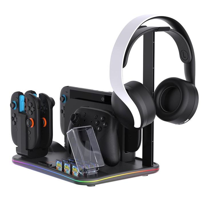 ipega 12-in-1 Multi-Function Charging Dock for Nintendo Switch 2/Switch Joy-Con Charging, Pro Controller Dock, Cooling Fan, Game