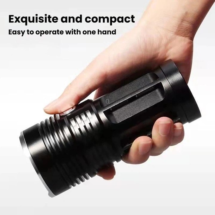 IPX6 Waterproof Bright Flashlight Outdoor Rechargeable Aluminum Alloy Inspection Torch, Spec: 6T6