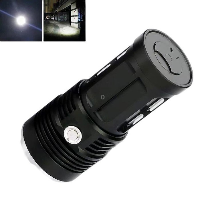 IPX6 Waterproof Bright Flashlight Outdoor Rechargeable Aluminum Alloy Inspection Torch, Spec: 18T6