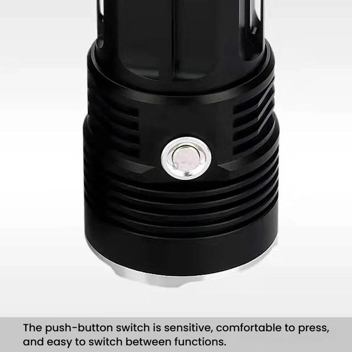 IPX6 Waterproof Bright Flashlight Outdoor Rechargeable Aluminum Alloy Inspection Torch, Spec: 18T6