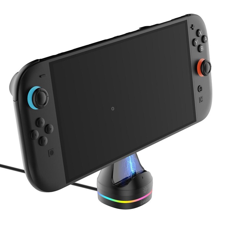 For Nintendo Switch 2 Console ipega Dock Charger with RGB Lighting Effects