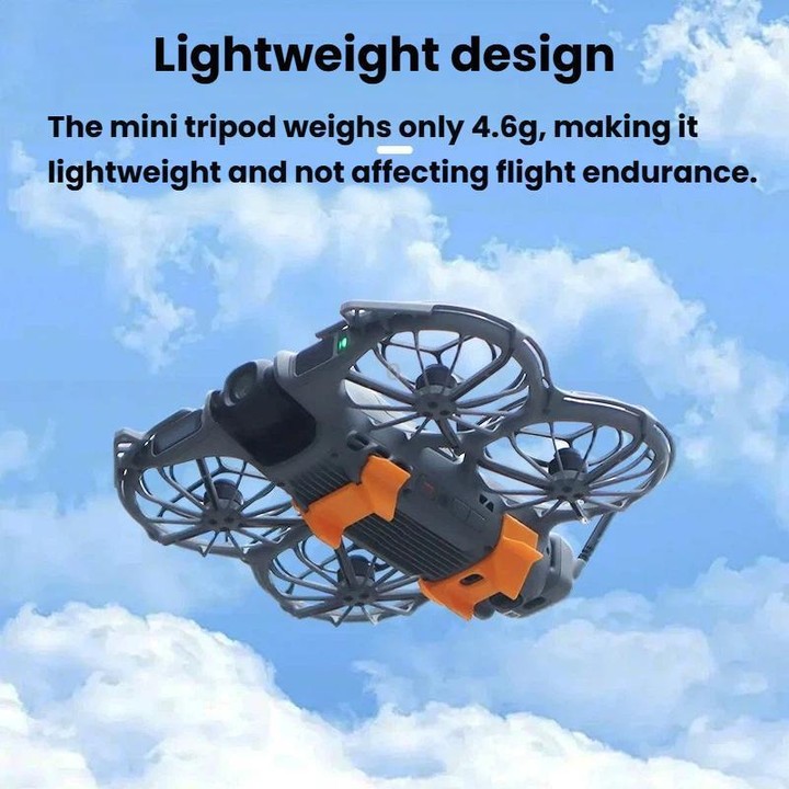 For DJI Neo 2 CQT 2pcs /Set Height Increasing Tripod Bottom Scratch Resistant Takeoff Landing Protection Bracket(Gray)