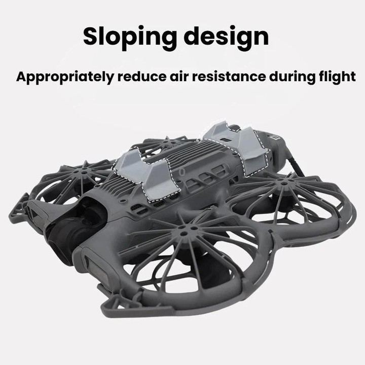 For DJI Neo 2 CQT 2pcs /Set Height Increasing Tripod Bottom Scratch Resistant Takeoff Landing Protection Bracket(Gray)