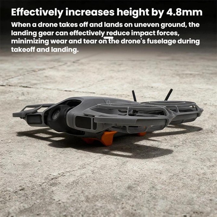 For DJI Neo 2 CQT 2pcs /Set Height Increasing Tripod Bottom Scratch Resistant Takeoff Landing Protection Bracket(Orange)
