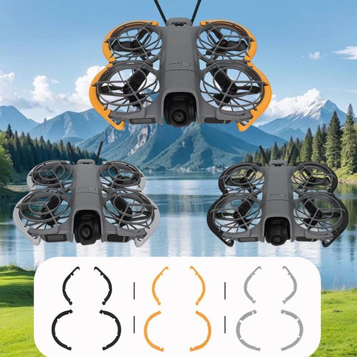 For DJI Neo 2 CQT 4pcs /Set Fuselage Protective Cover Paddle Anti-collision Cover(Orange)