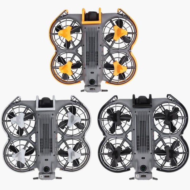 For DJI Neo 2 CQT 9pcs /Set Fuselage Crash Kit, Bumper+Protective Cover+Folding Kickstand(Orange)