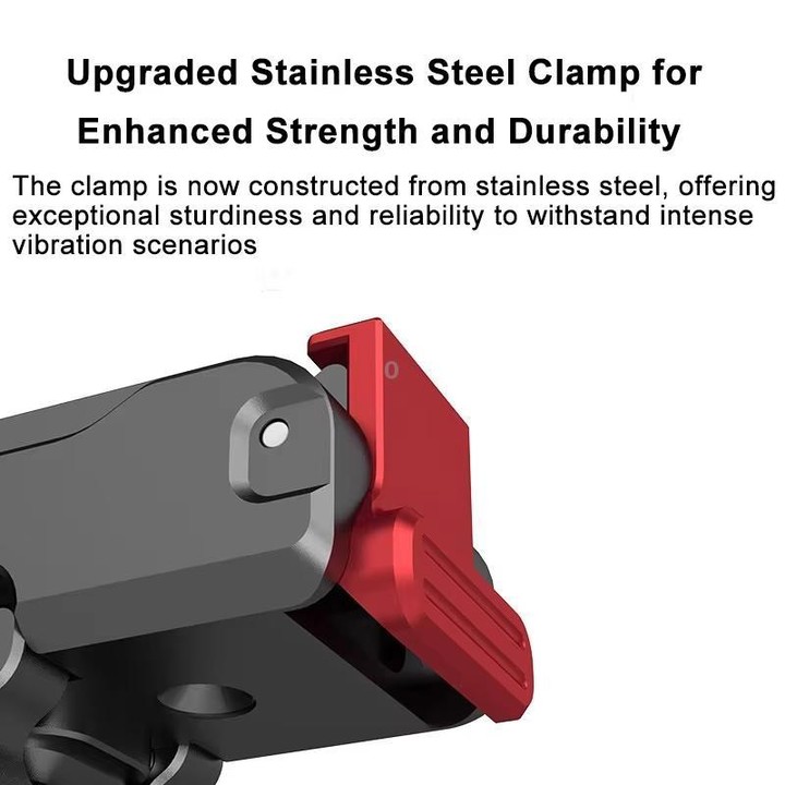 For DJI Osmo Action 6 / Nano Ribionex Dual-Sided Magnetic Quick-release Adapter Mount with 2-Claw and 1/4-inch Tripod Thread(Bla