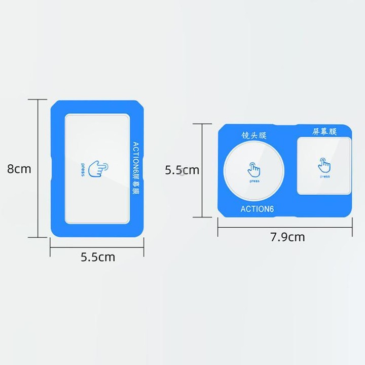 For DJI Osmo Action 6 Flymile Camera Lens HD Tempered Glass Screen Protector(AC6023)