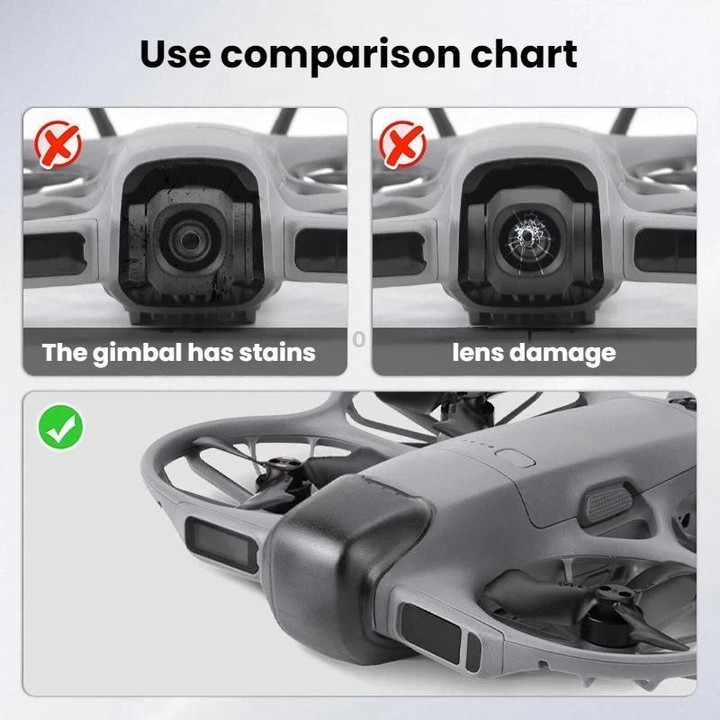 For DJI Neo 2 Flymile Drone Dustproof Lens Cap(Translucent Black)
