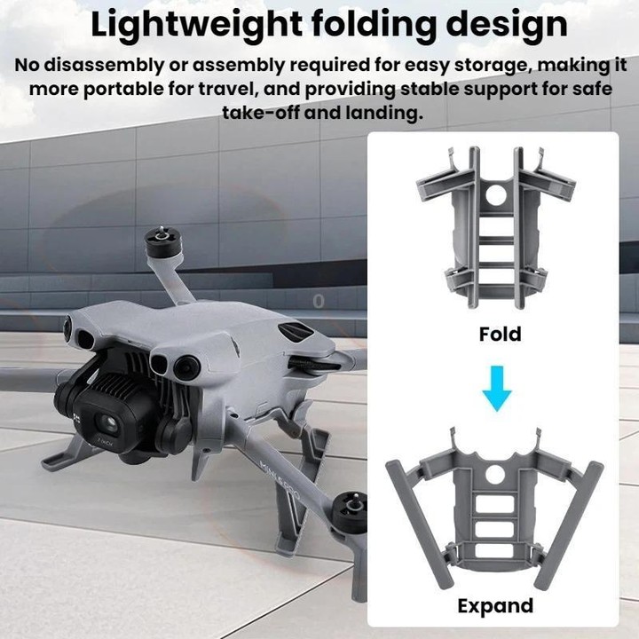 For DJI Mini 5 Pro BRDRC Extended Height Landing Gear(Gray)
