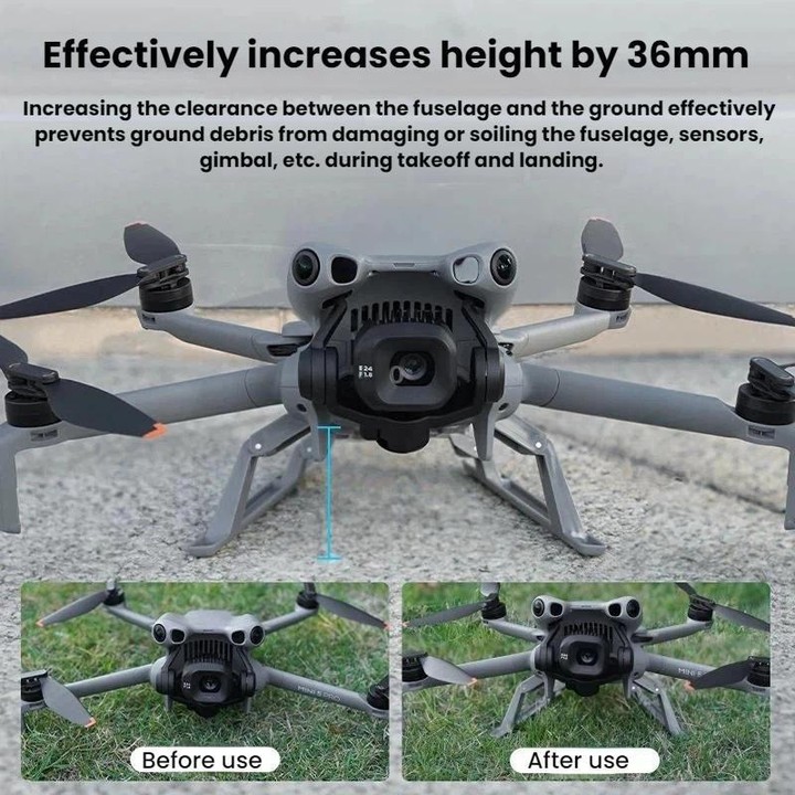 For DJI Mini 5 Pro BRDRC Extended Height Landing Gear(Gray)