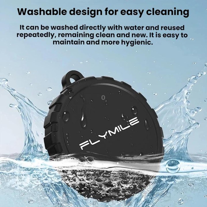 For DJI Osmo Action 6 Flymile Dustproof Protective Silicone Lens Cap(Black)