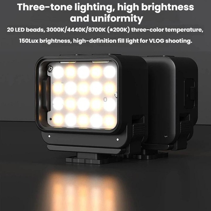 For DJI Osmo Aciton 6 / Osmo Nano Flymile Magnetic Selfie Light(Black)