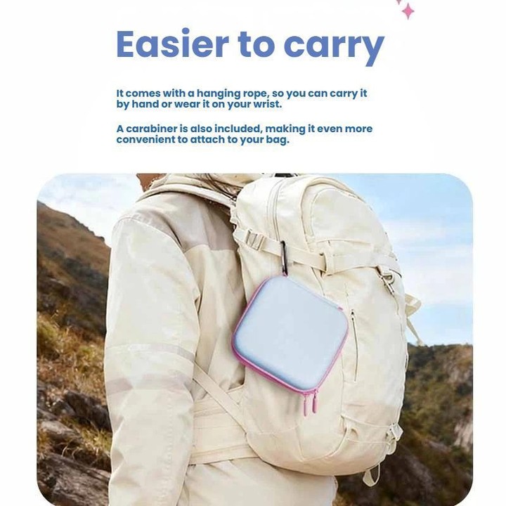 For DJI Osmo Action 6 Standard Combo Macaron-Colored Storage Box Bag(Blue)