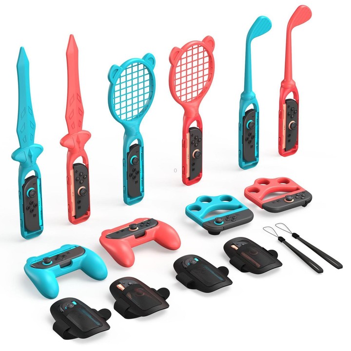 For Nintendo Switch 2 14 In 1 STARTRC GAMES Gamepad Sport Set Fencing Tennis Racket Racing Steering Wheel