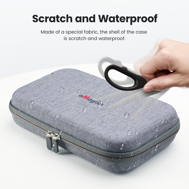 aMagisn Medium Carrying Case For Insta360 X4 Air/X4/X5 Hard EVA Shell with Removable Soft Interior(Gray)