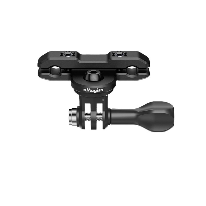 aMagisn Universal Bike Seat Rail Mount for Action Cameras Bike Seat Clamp(Black)