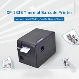 Xprinter XP-233B USB Thermal Barcode Printer For Adhesive Labels, 20-58mm Width(EU Plug)